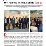 OTM Fuarında TEKSMAK Standına Büyük İlgi-OTM Fuarında TEKSMAK Standına Büyük İlgi